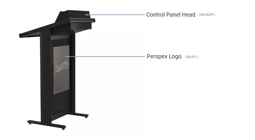 Popular Options available to order with your Aluminium Lecturer lectern. 